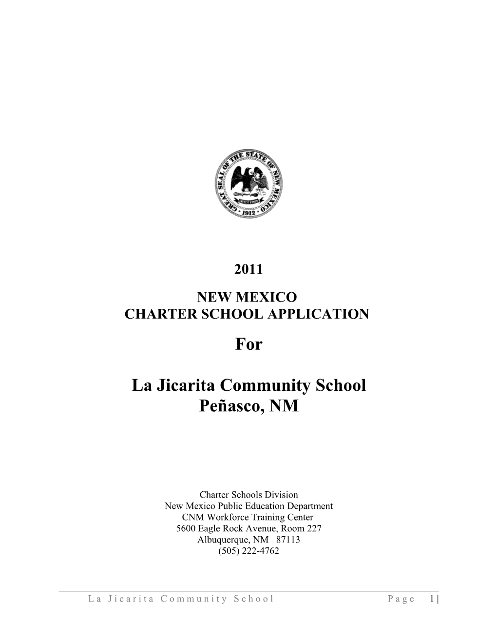 Charter School Application