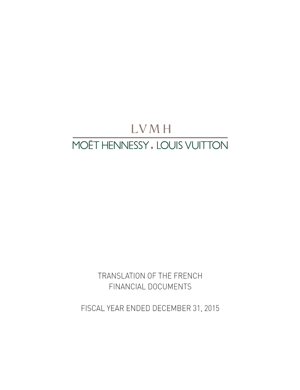Translation of the French Financial Documents Fiscal