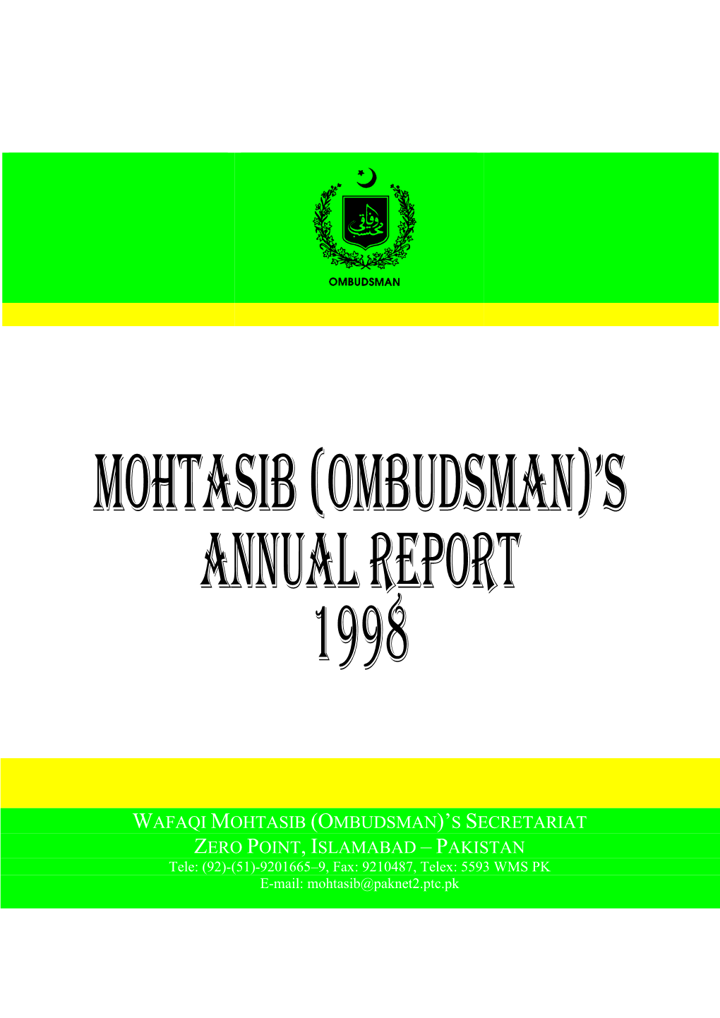 Annual Report 1998