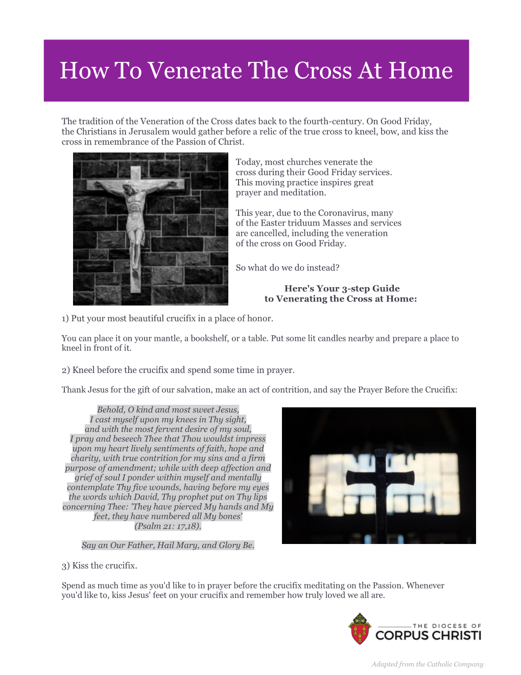 How to Venerate the Cross at Home