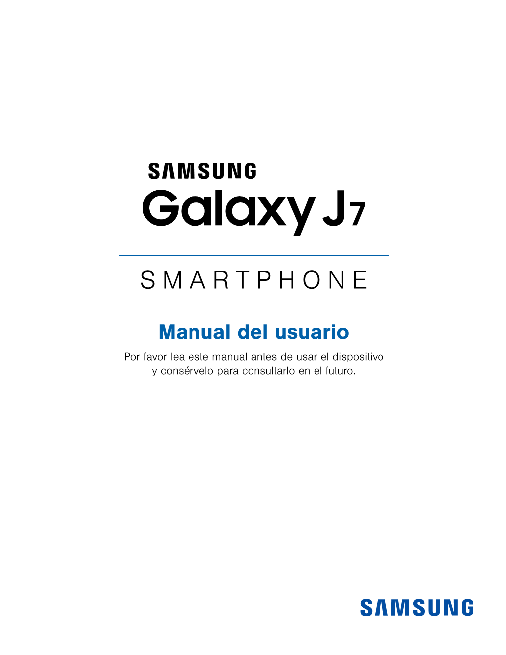 Samsung Galaxy J7 J700T Manual De Usuario