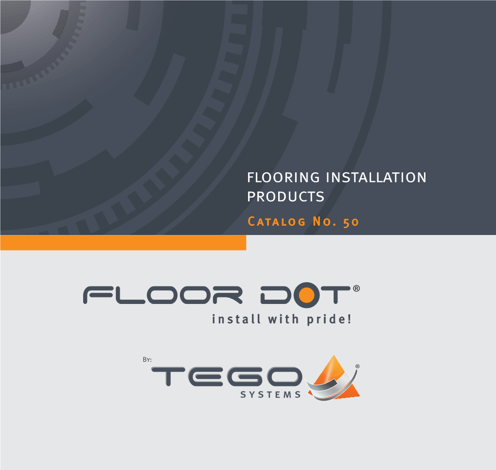 Flooring Installation Products Catalog No