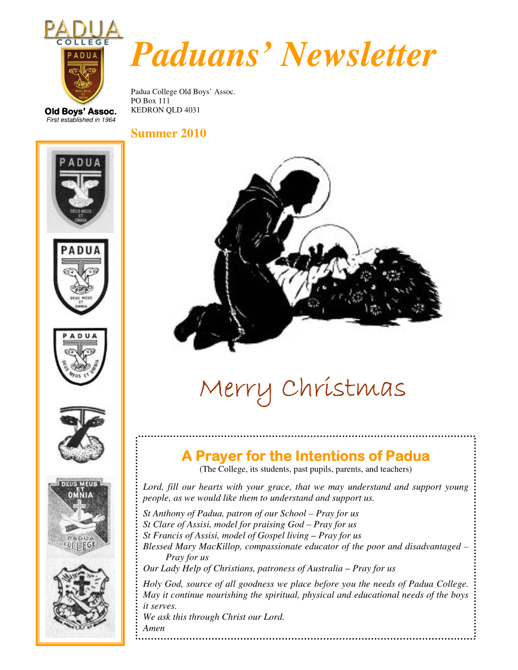 Paduans' Newsletter