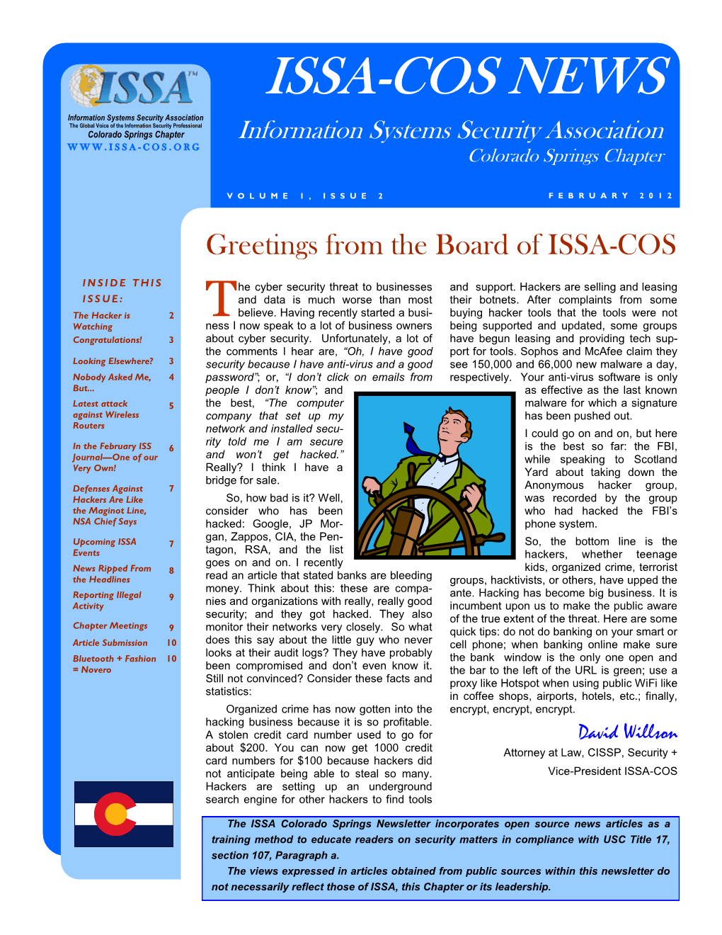 Issa-Cos News