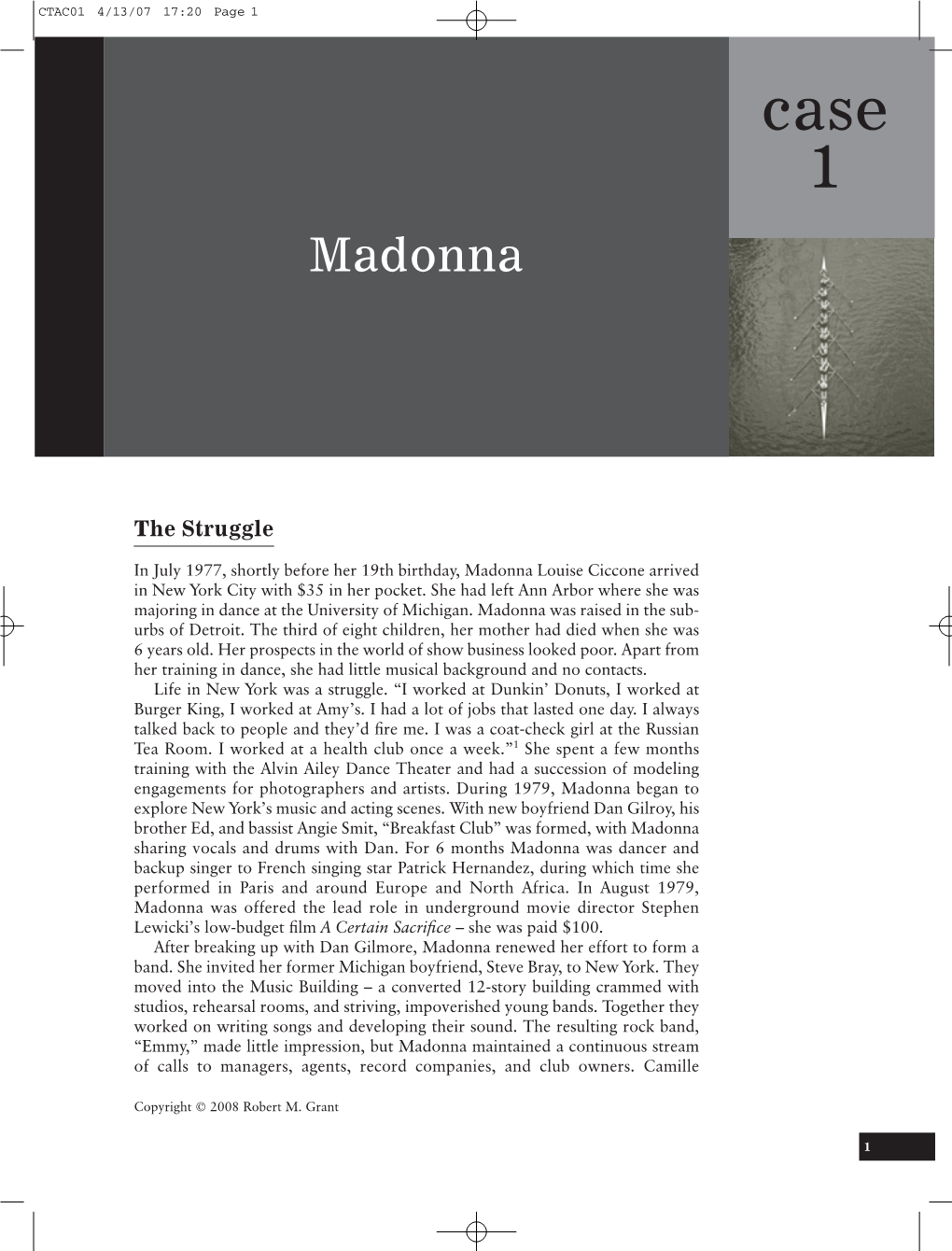 Case 1 Madonna