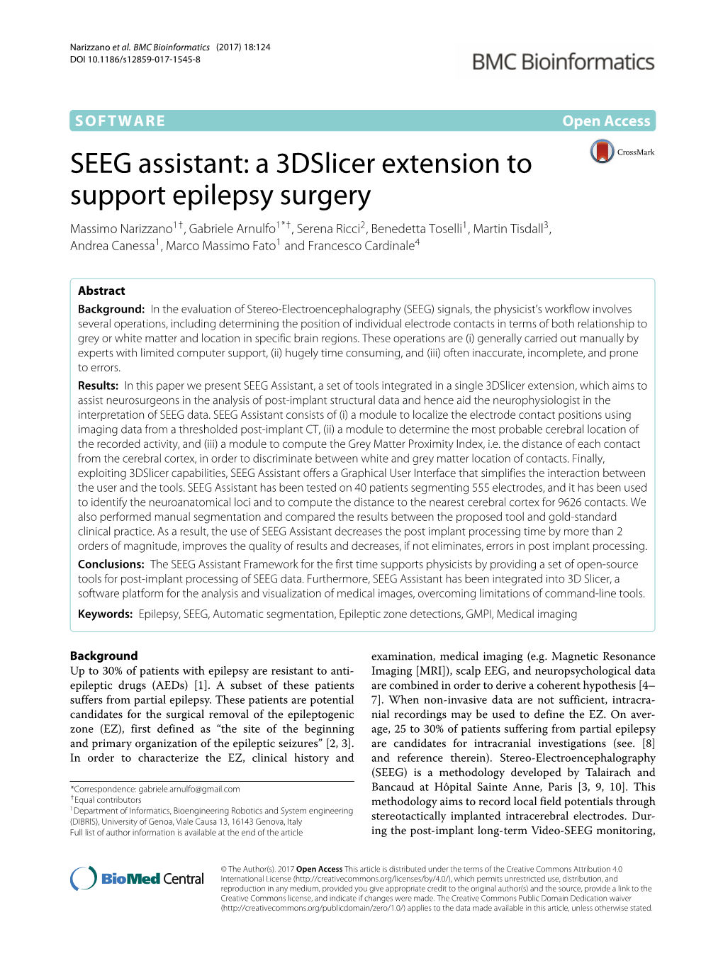 SEEG Assistant: a 3Dslicer Extension to Support Epilepsy Surgery