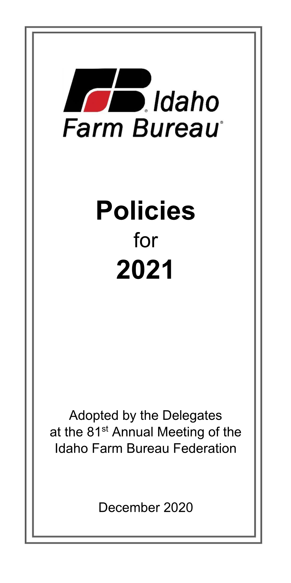 Policies 2021