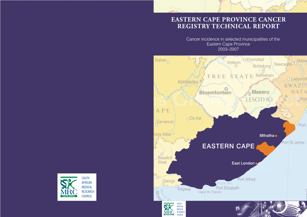 Eastern Cape Province Cancer Registry 2003–2007