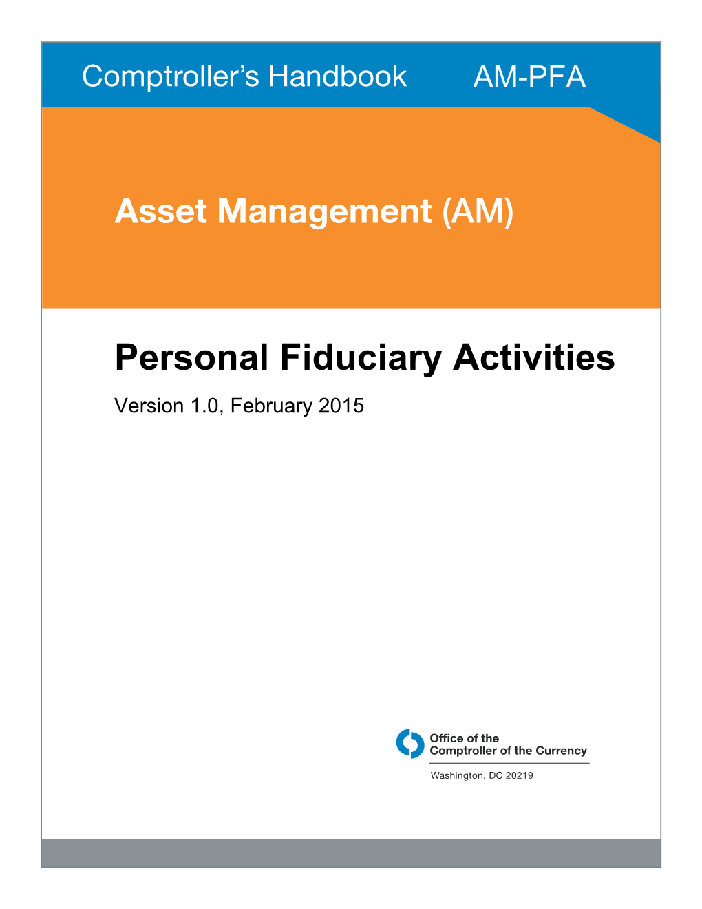 Personal Fiduciary Activities Handbook