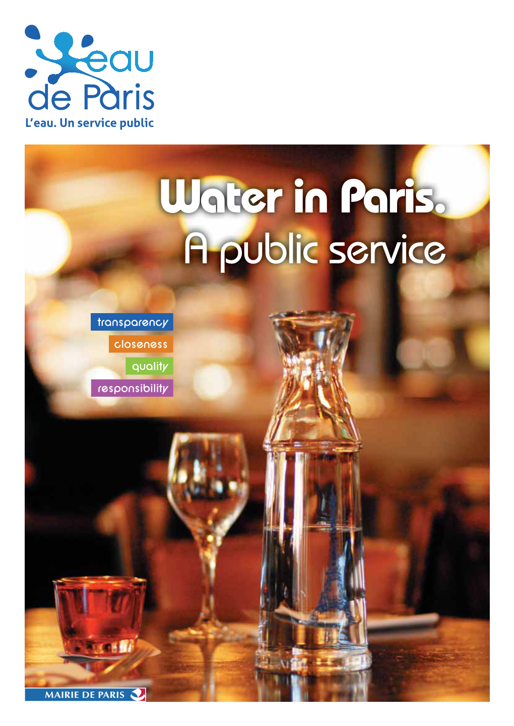 Water in Paris. a Public Service