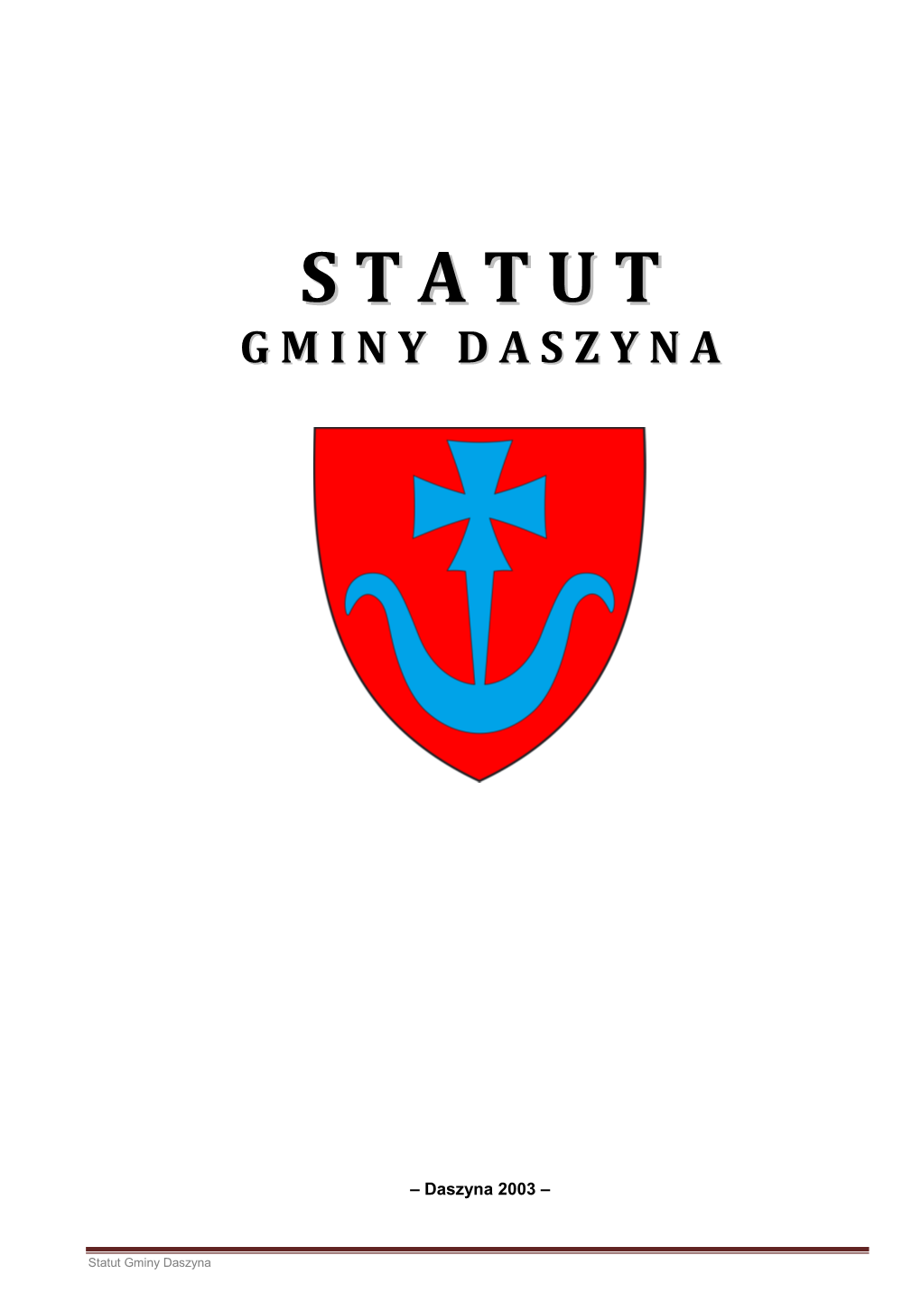 Statut Gminy Daszyna