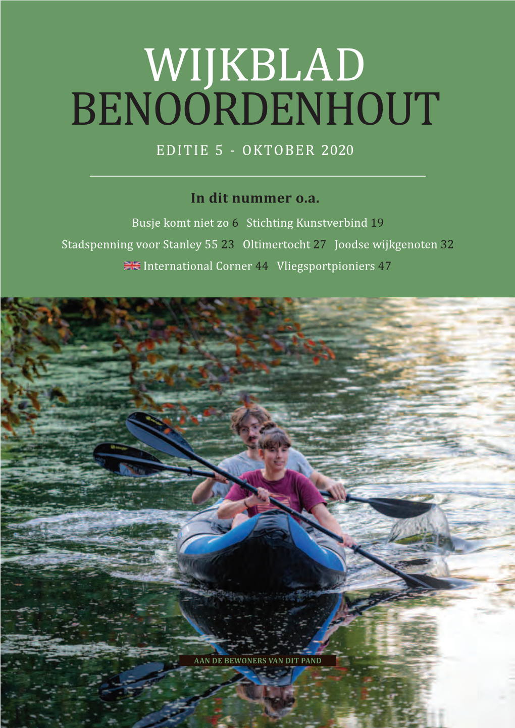 Wijkblad Benoordenhout Editie 5 - Oktober 2020
