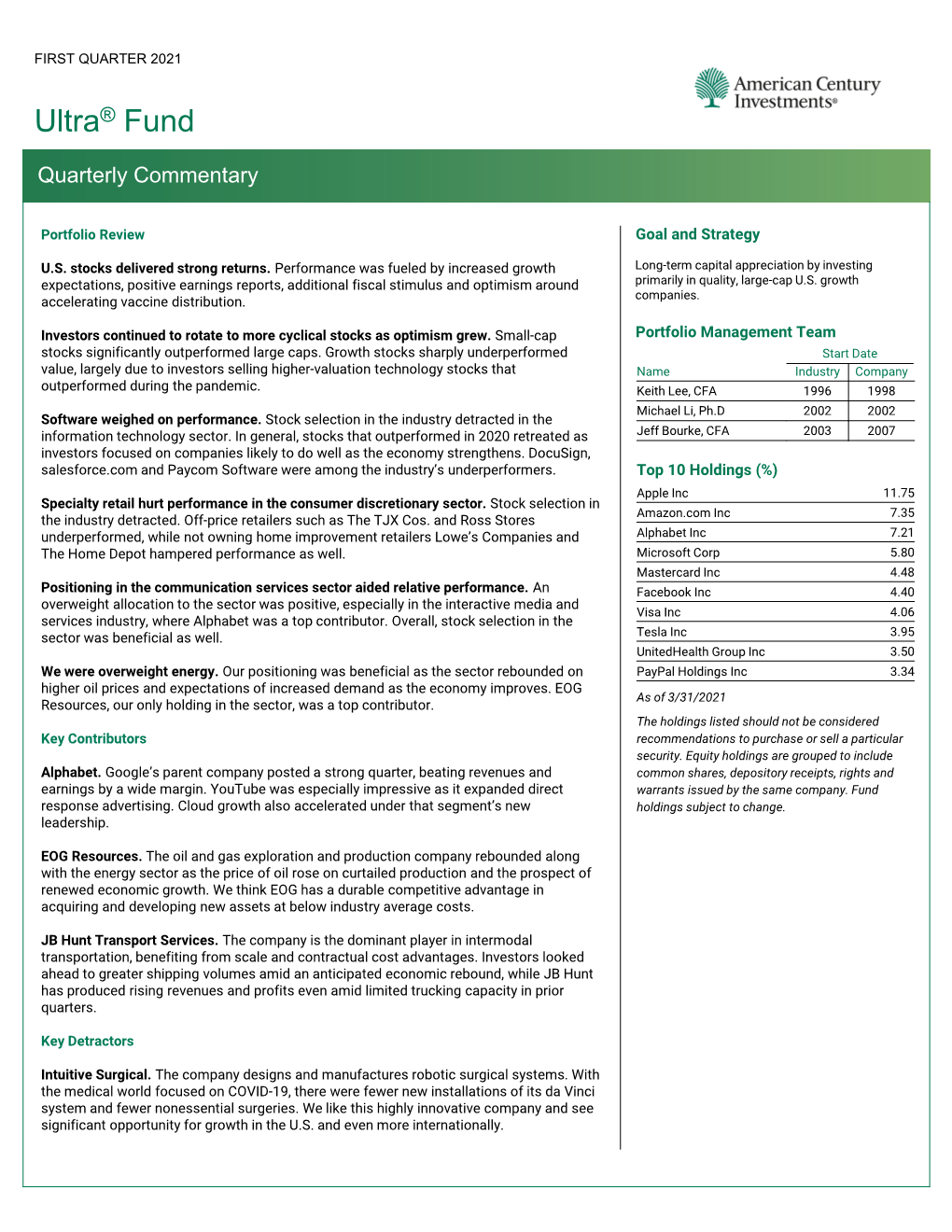 Quarterly Commentary