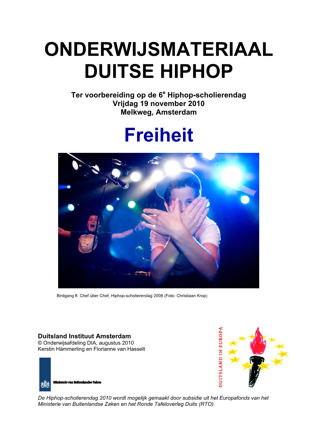 Onderwijsmateriaal Duitse Hiphop