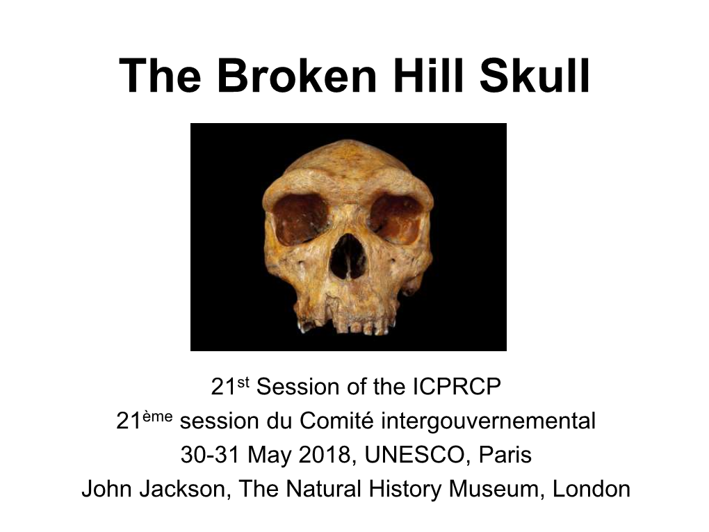 The Broken Hill Skull