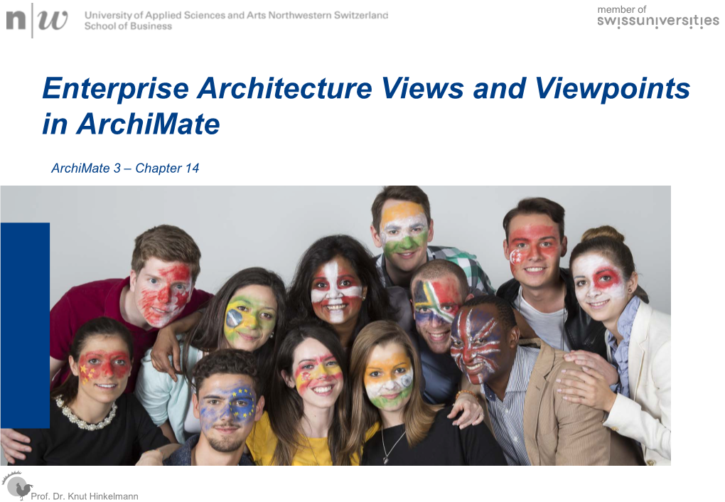Enterprise Architecture Views and Viewpoints in Archimate