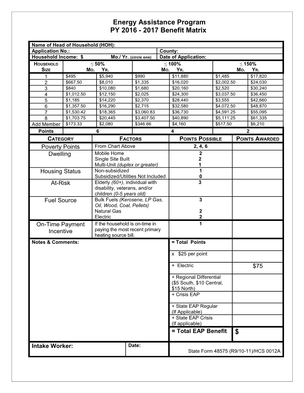 Energy Assistance Program