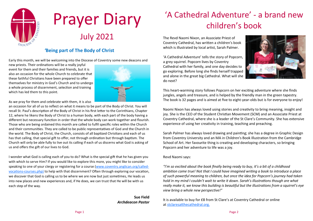 Prayer Diary Children’S Book