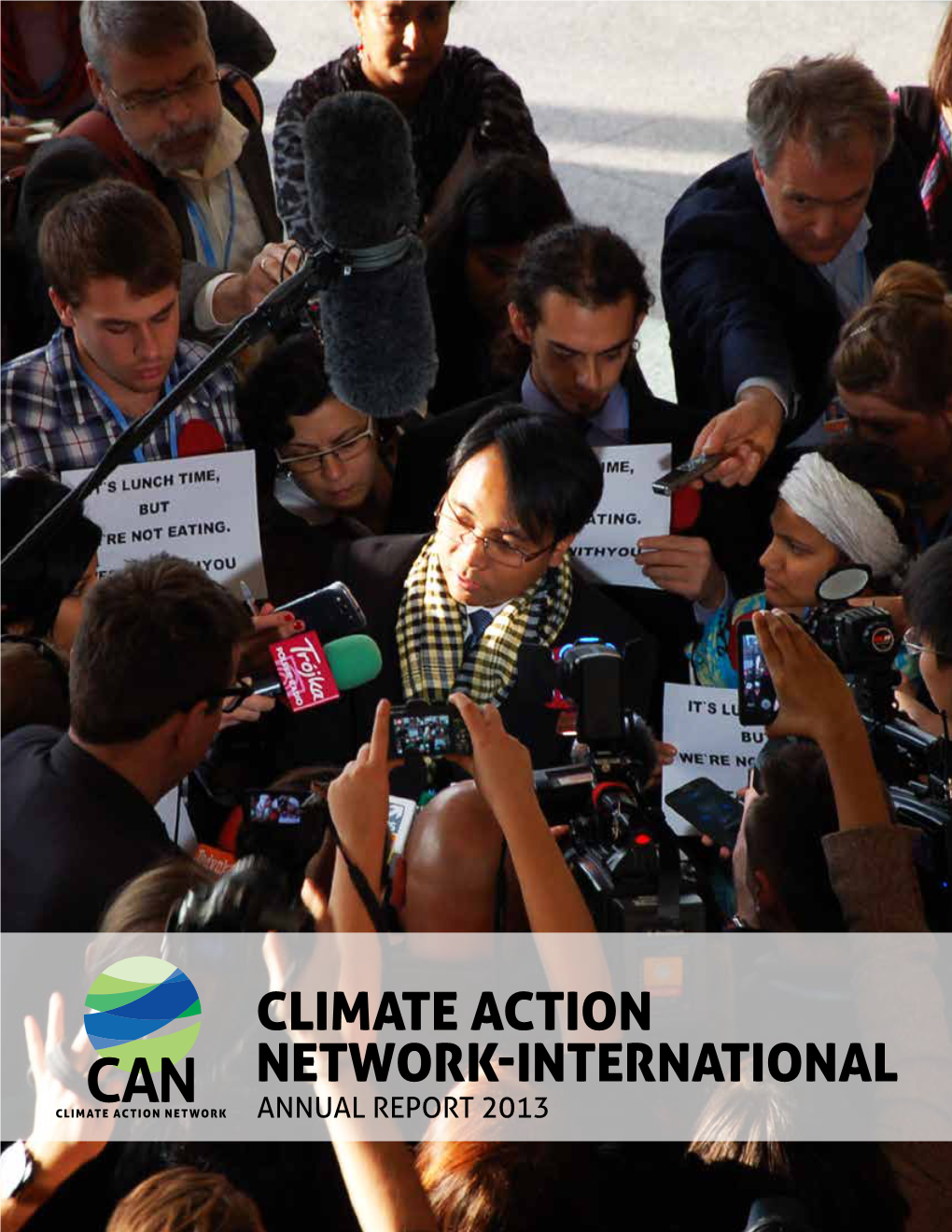 Climate Action Network-International Annual Report 2013 Director, Wael Hmaidan Speaking at Rio+20 Photo Credit: Leila Mead/IISD