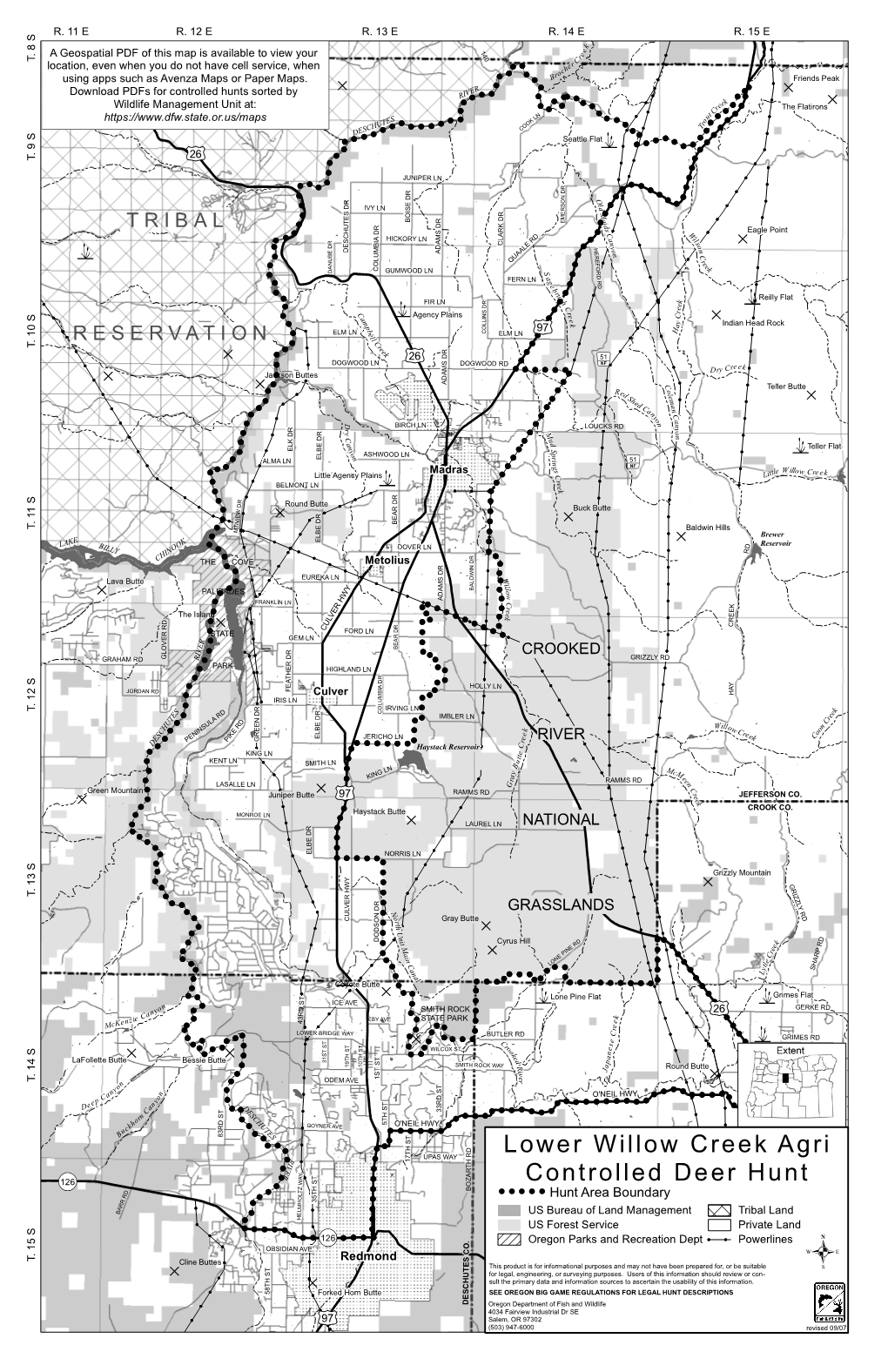 Lower Willow Creek Agri Controlled Deer Hunt