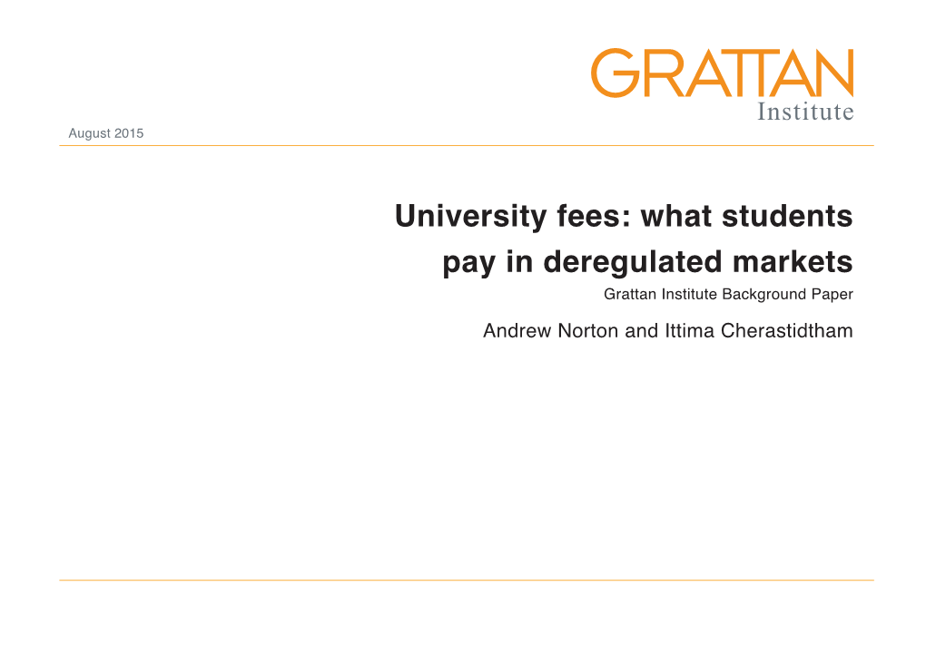 University Fees
