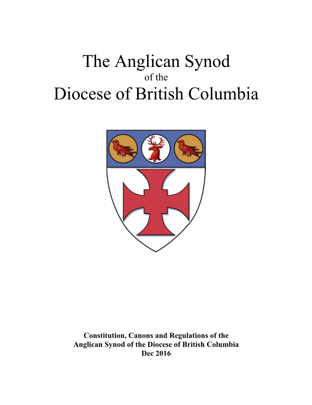 The Anglican Synod Diocese of British Columbia