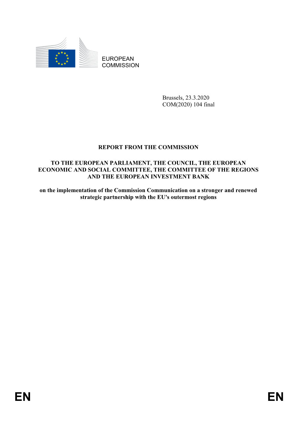 EUROPEAN COMMISSION Brussels, 23.3.2020 COM(2020)