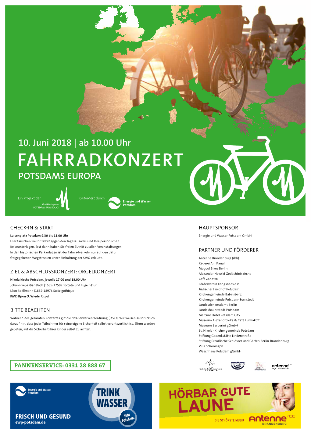 Fahrradkonzert Potsdams Europa