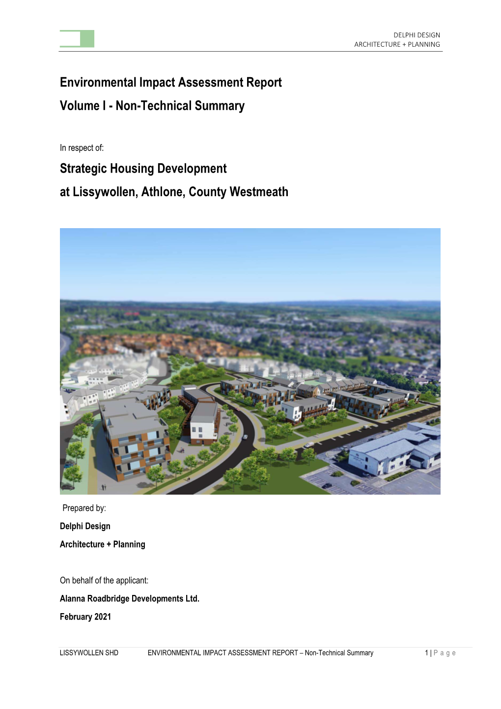 Environmental Impact Assessment Report Volume I - Non-Technical Summary