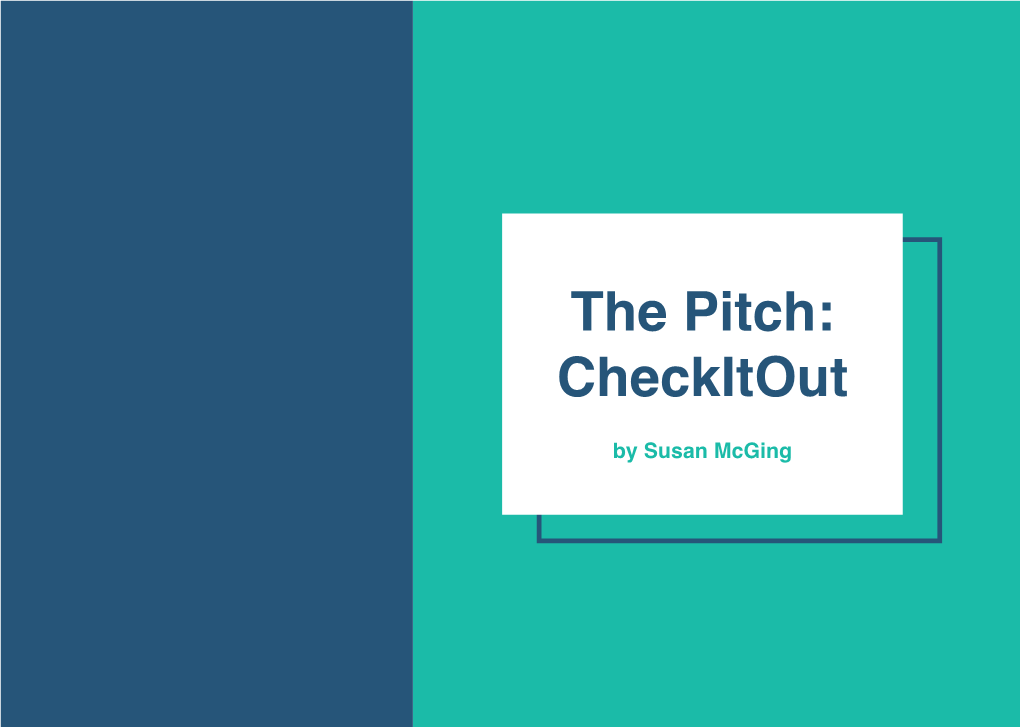 The Pitch Susan Mcging.Indd