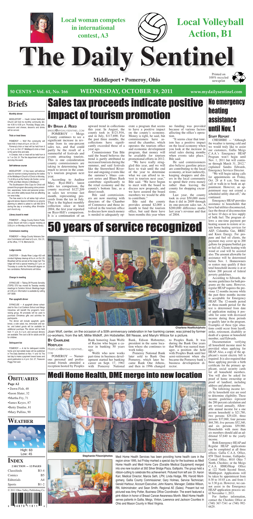 50 Years of Service Recognized AEP, Columbia Gas, BREC and Knox Energy