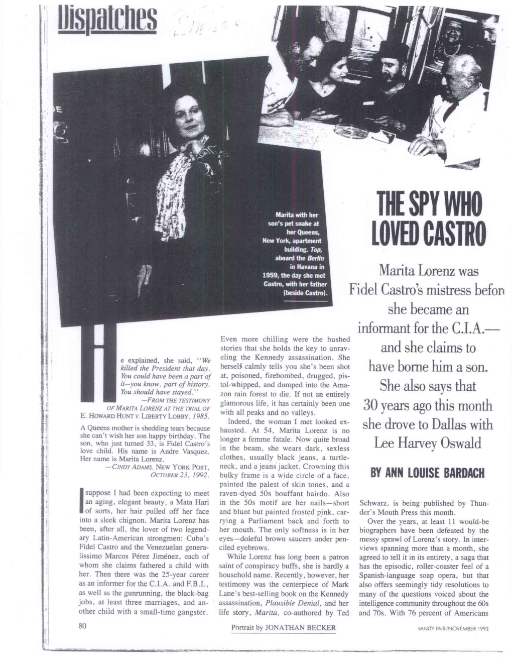 The Spy Who Loved Castro