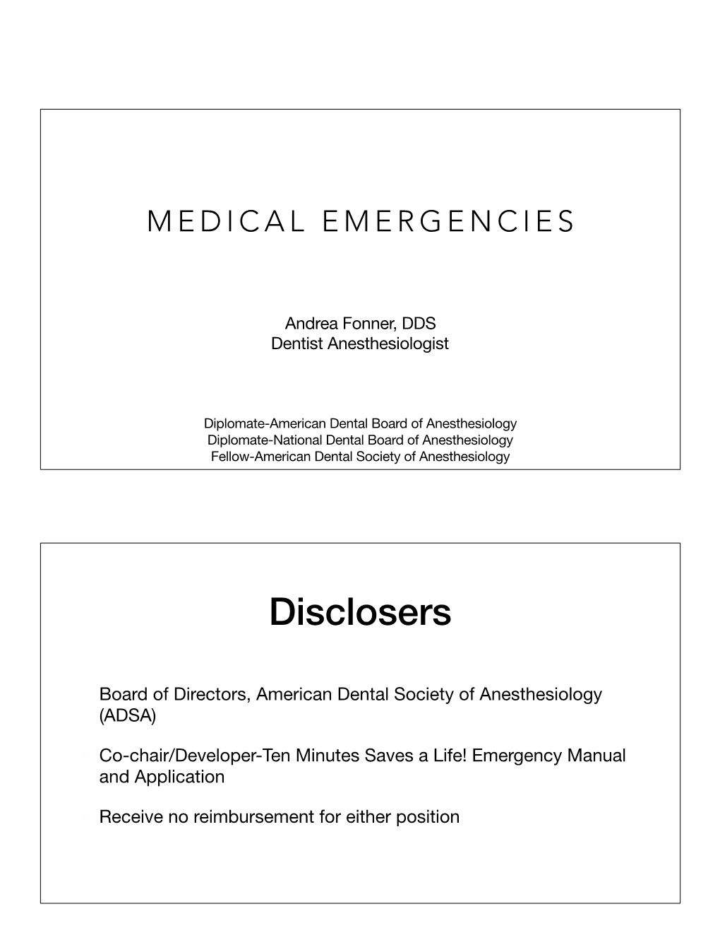 Medical Emergencies Washington State Dental Association Handout