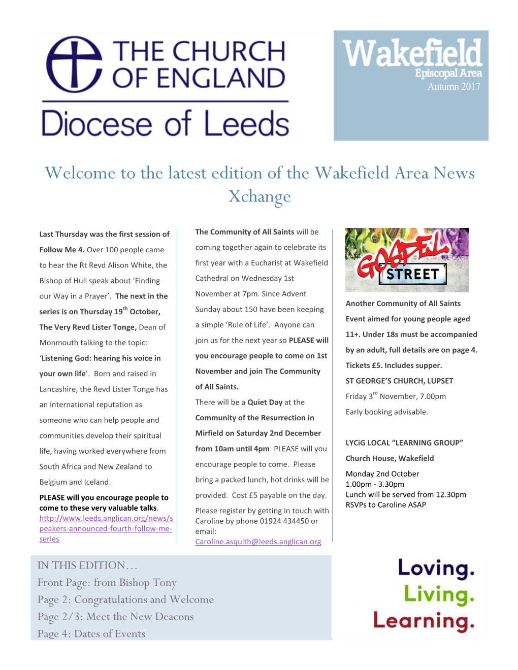 The Latest Edition of the Wakefield Area News Xchange