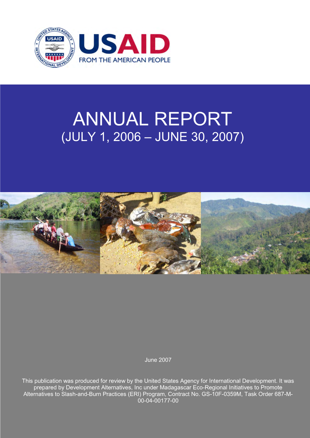 Annual Report (July 1, 2006 – June 30, 2007)