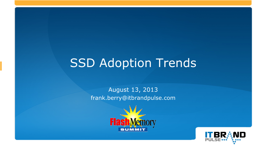 SSD Adoption Trends