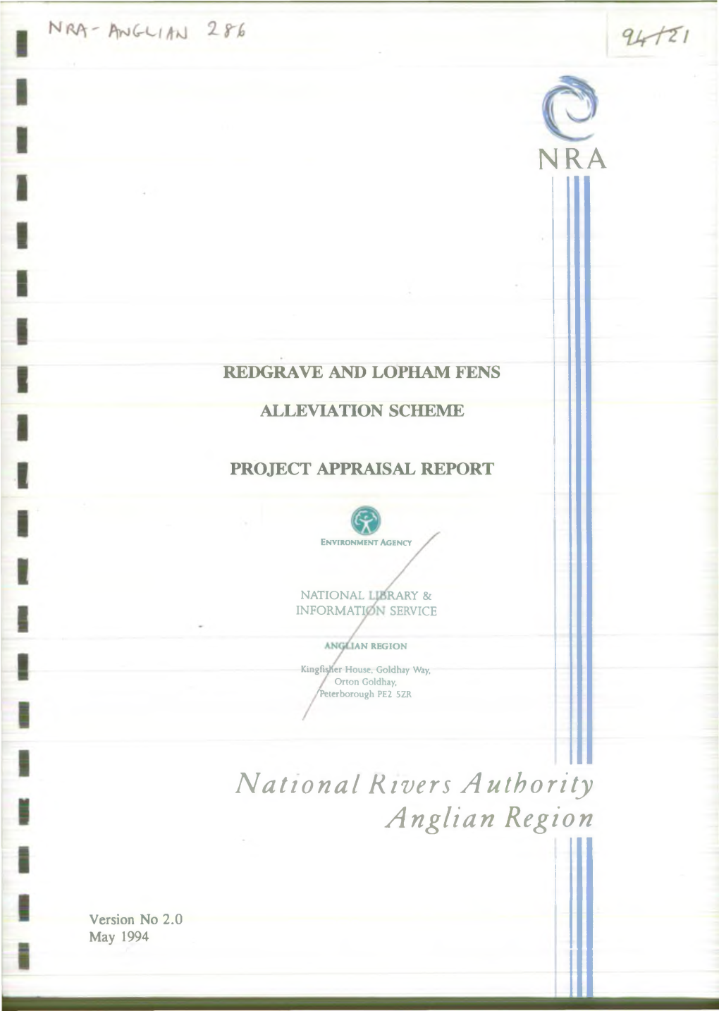 NRA National Rivers Authority Anglian Region