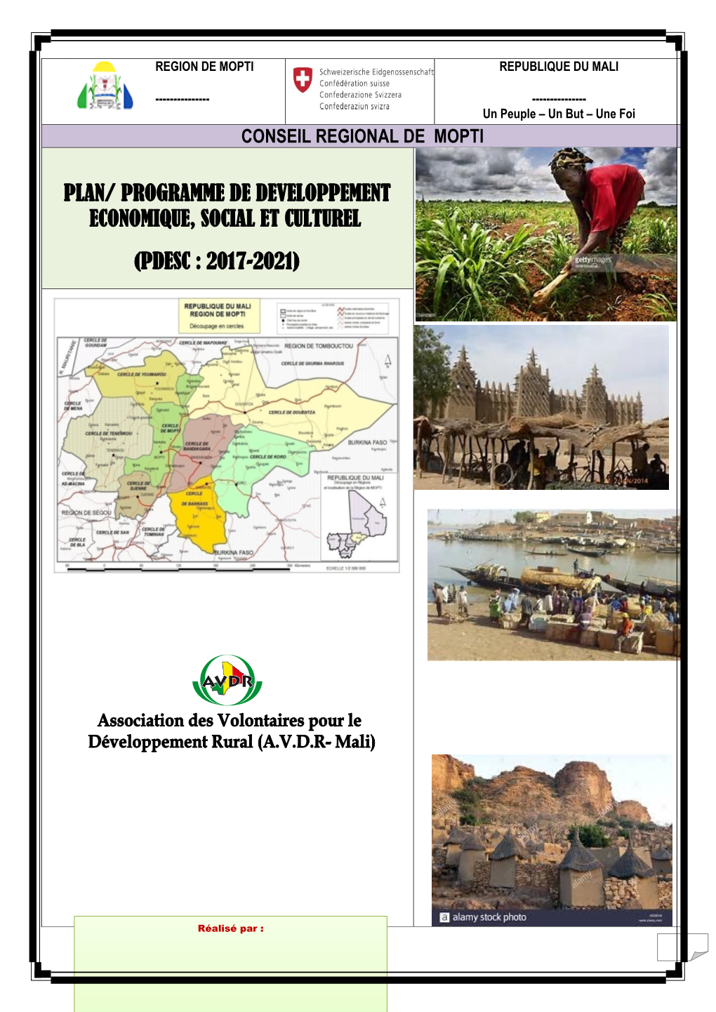 Plan/ Programme De Developpement Economique, Social Et Culturel (Pdesc : 2017-2021)
