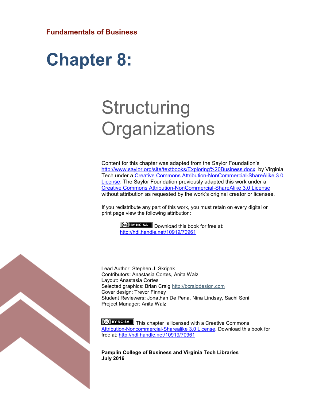 Chapter 8 Structuring Organizations.Pdf