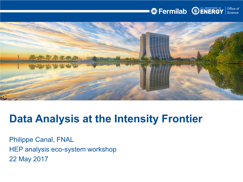 Data Analysis at the Intensity Frontier