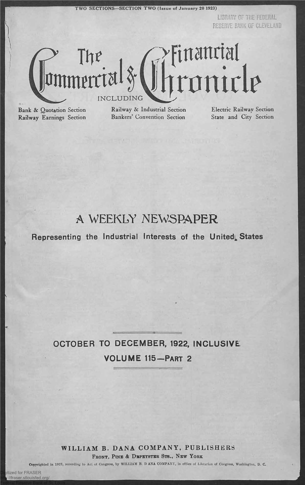 October to December, 1922, Inclusive : Index To