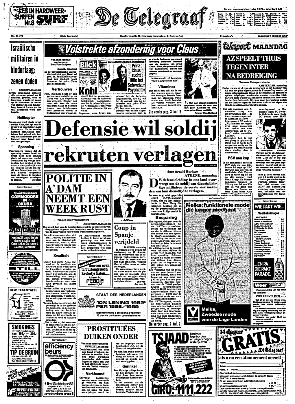 De Telegraaf, Abonnementenafd., Antwoordnummer34o9, F| Aanwijzingen Werd La- Het Vuile Vechtwater In