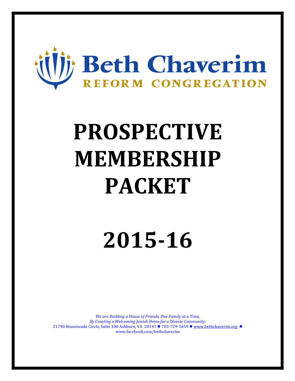 Prospective Membership Packet 2015-16