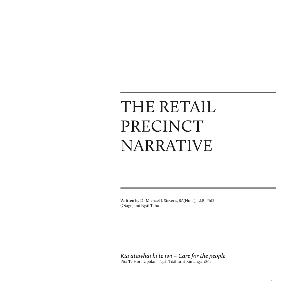 The Retail Precinct Narrative