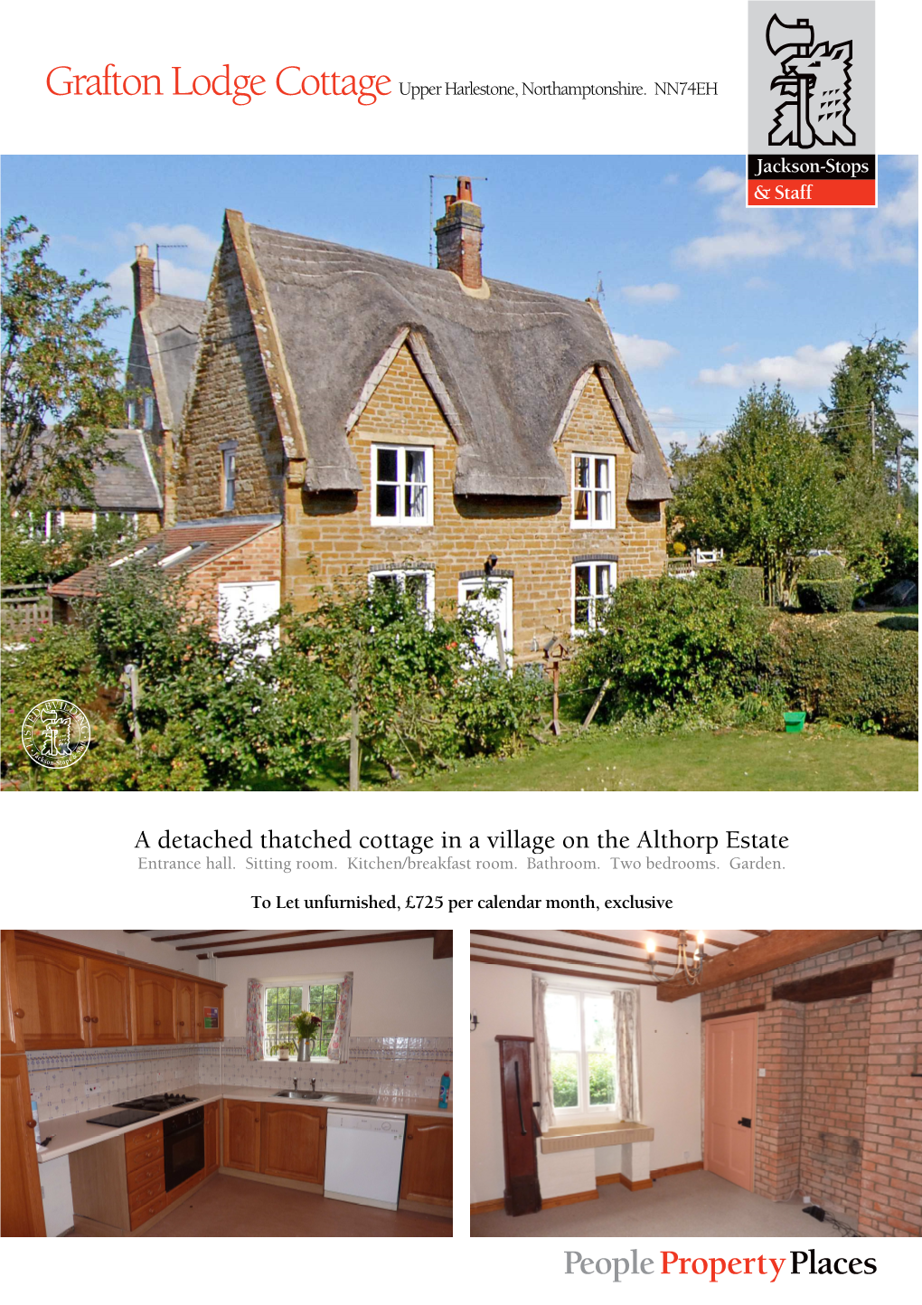 A Detached Thatched Cottage in a Village on the Althorp Estate Entrance Hall