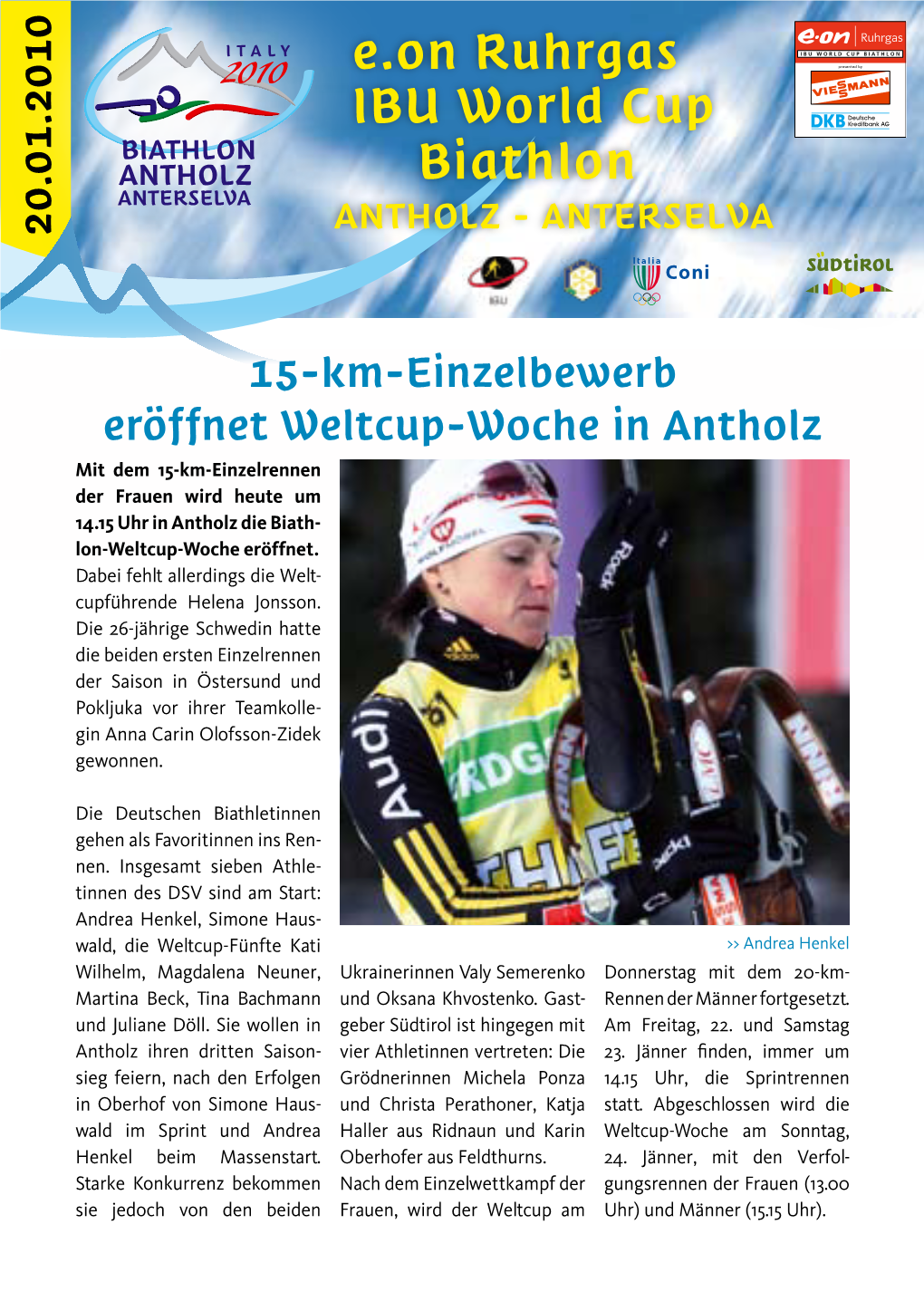 Biathlon E.On Ruhrgas IBU World
