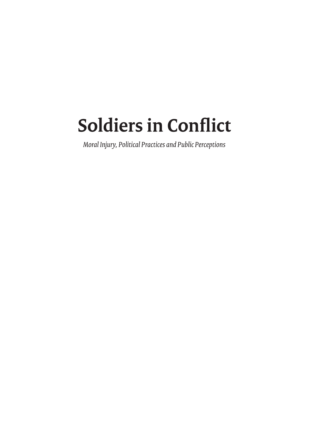 Soldiers in Conflict