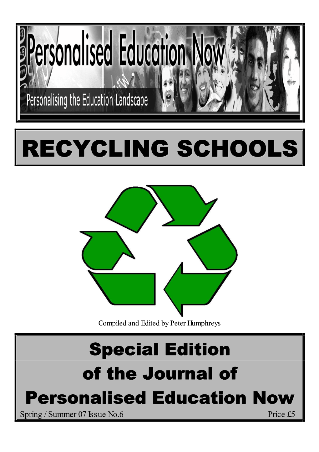 PEN Journal 6. 2007. RECYCLING SCHOOLS