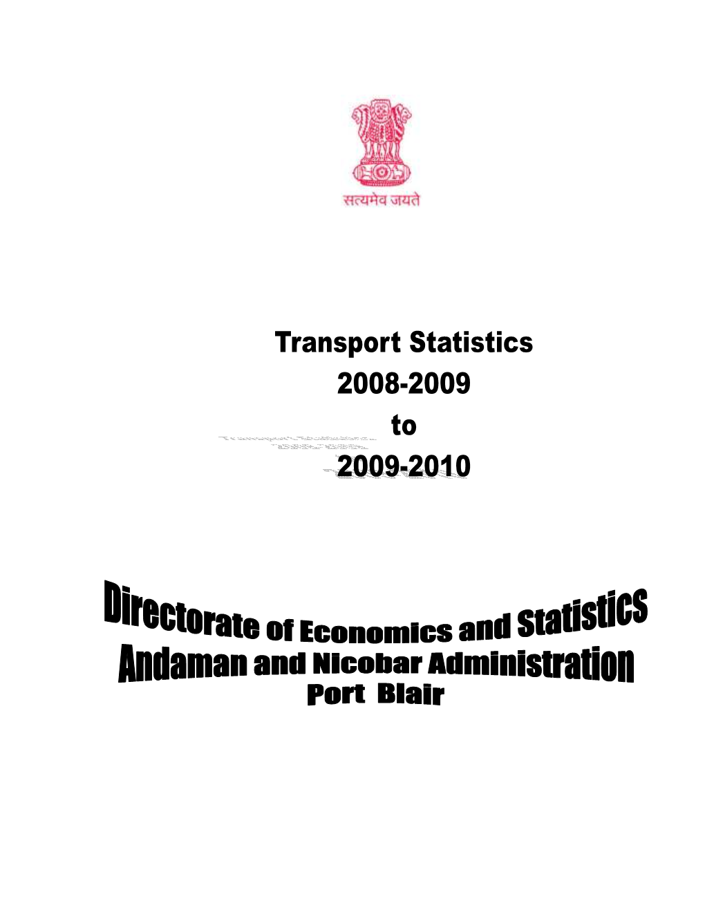 Transport Statistics 2008-09 to 2009-10