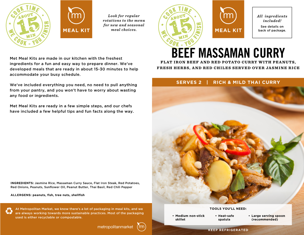 BEEF MASSAMAN CURRY Ingredients for a Fun and Easy Way to Prepare Dinner